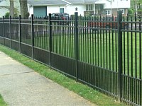 <b>Alumi-Guard Residential Hamilton Puppy Picket Pressed Spear Aluminum Fence</b>